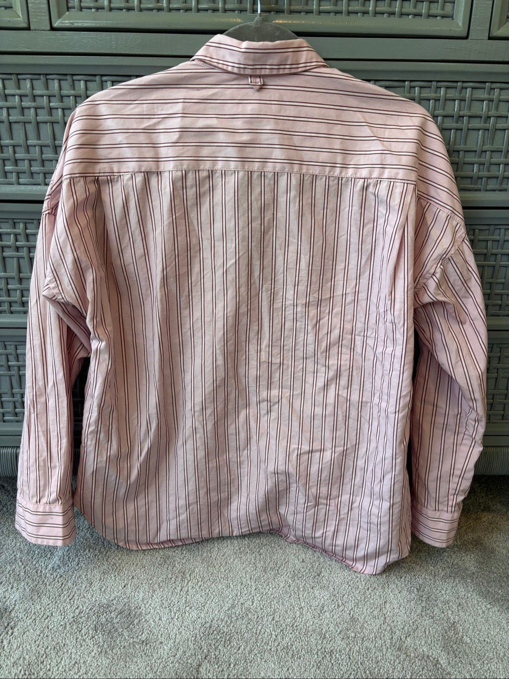 Alex Mill Jo Shirt In Stripe Cotton Poplin Pink Stripe Xs , A38 — image 7 of 8